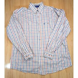 Wrangler George Strait Cowboy Cut Plaid Western Button Down Shirt MGS512M Mens